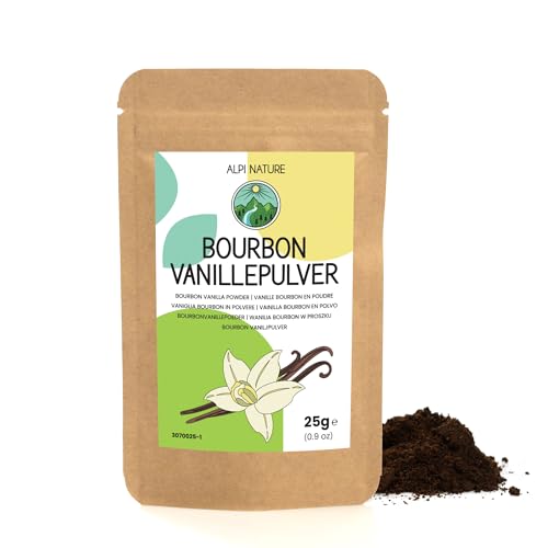 Bourbon Vanillepulver 25g von Alpi Nature, Vanilleschoten Madagaskar gemahlen, Bourbon Vanille Pulver Klasse A Bourbon Vanillepulver 25g von Alpi Nature, Vanilleschoten Madagaskar gemahlen, Bourbon Vanille Pulver Klasse A von Alpi Nature
