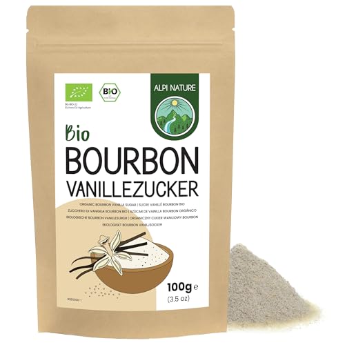 Bourbon Vanillezucker BIO 100g von Alpi Nature, Premium Puderzucker und Rohrohrzucker mit gemahlene Vanilleschoten Madagaskar Bourbon Vanillezucker BIO 100g von Alpi Nature, Premium Puderzucker und Rohrohrzucker mit gemahlene Vanilleschoten Madagaskar von Alpi Nature