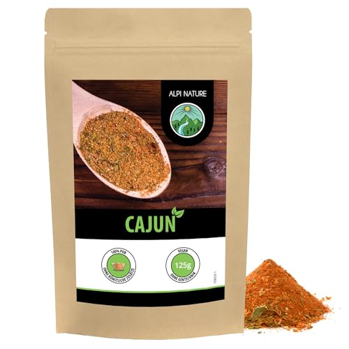 Cajun Gewürzmischung (125g), typisch indische Gewürzmischung, wiederverschließbare Verpackung von Alpi Nature