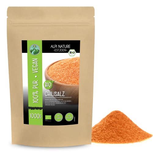 Chili Salz BIO 1kg von Alpi Nature, Gourmetsalz mit bio Birds Eye Chili, Paprika und Knoblauch von Alpi Nature