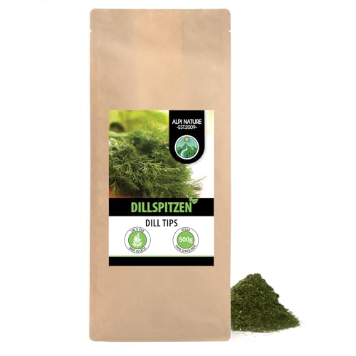 Dillspitzen getrocknet 500g von Alpi Nature, Dill Gewürz für Pickles, Saucen und Marinaden von Alpi Nature