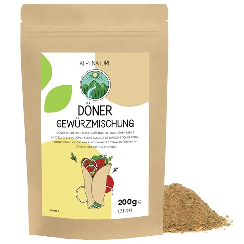 Döner Gewürz 200g von Alpi Nature, Kebab Gewürz, Döner Gewürzmischung, Hähnchen Gewürz, Lamm Gewürz, Hähnchen Gewürzmischung, Lamm Gewürzmischung, Gewürz für Dönerfleisch und Döner Kebab Döner Gewürz 200g von Alpi Nature, Kebab Gewürz, Döner Gewürzmischung, Hähnchen Gewürz, Lamm Gewürz, Hähnchen Gewürzmischung, Lamm Gewürzmischung, Gewürz für Dönerfleisch und Döner Kebab von Alpi Nature