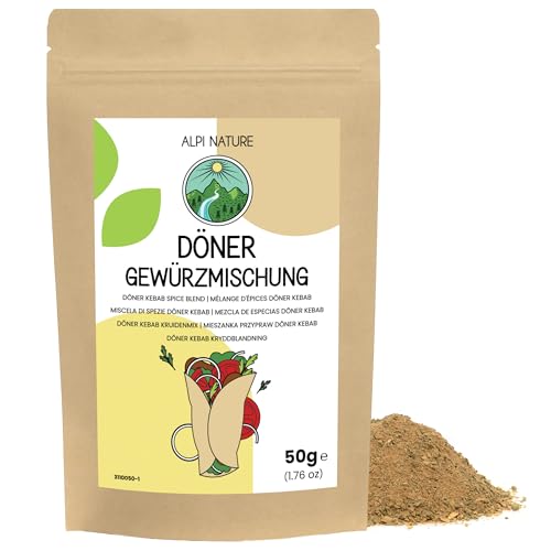 Döner Gewürz 50g von Alpi Nature, Kebab Gewürz, Döner Gewürzmischung, Hähnchen Gewürz, Lamm Gewürz, Hähnchen Gewürzmischung, Lamm Gewürzmischung, Gewürz für Dönerfleisch und Döner Kebab Döner Gewürz 50g von Alpi Nature, Kebab Gewürz, Döner Gewürzmischung, Hähnchen Gewürz, Lamm Gewürz, Hähnchen Gewürzmischung, Lamm Gewürzmischung, Gewürz für Dönerfleisch und Döner Kebab von Alpi Nature