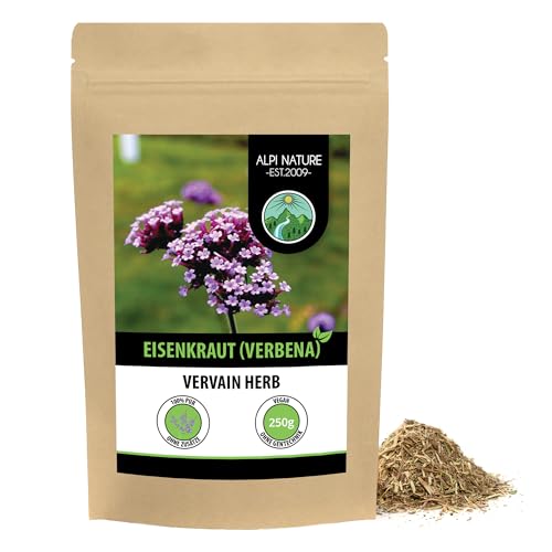 Eisenkraut (250g), Verbena officinalis geschnitten, schonend getrocknet, 100% rein und naturbelassen zur Zubereitung von Tee, Kräutertee von Alpi Nature