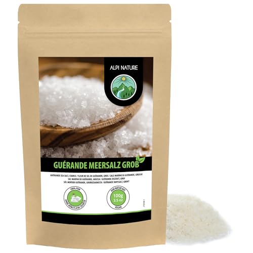 Fleur de Sel de Guérande 100g von Alpi Nature, keltisches Salz, Premium französisches Meersalz PGI von Alpi Nature