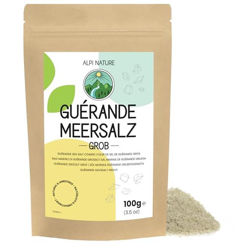 Fleur de Sel de Guérande Meersalz grob 100g von Alpi Nature, Guérande Salzblume, Fleur de Sel Guerande <6mm von Alpi Nature