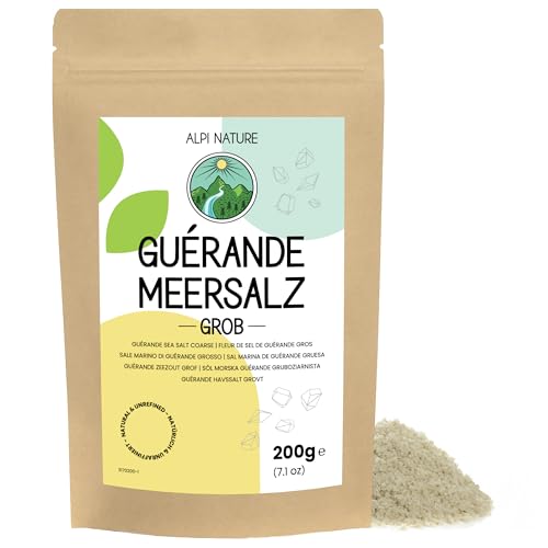 Fleur de Sel de Guérande Meersalz grob 200g von Alpi Nature, Guérande Salzblume, Fleur de Sel Guerande <6mm Fleur de Sel de Guérande Meersalz grob 200g von Alpi Nature, Guérande Salzblume, Fleur de Sel Guerande <6mm von Alpi Nature