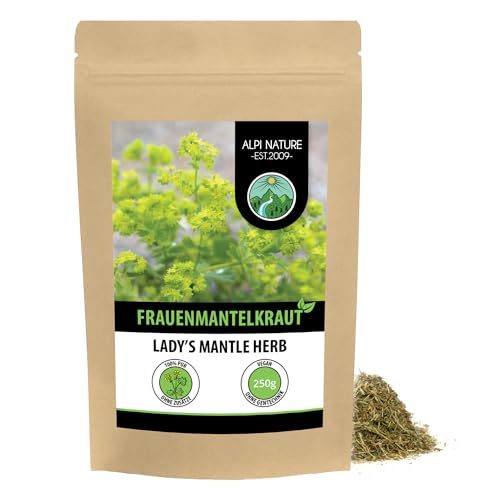 Frauenmanteltee 250g von Alpi Nature, Frauenmantelkraut geschnitten, Tee Frauenmantel, Frauenmantel Tee lose von Alpi Nature