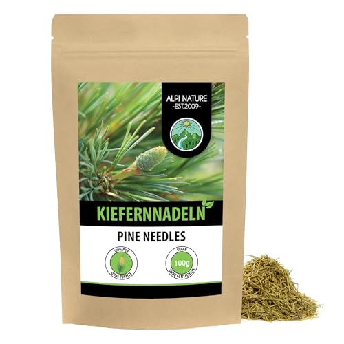 Kiefernadeltee 100g von Alpi Nature, Kiefernnadeln getrocknet und geschnitten, Kiefernnadeln Tee lose von Alpi Nature