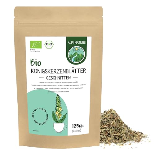 Königskerze Tee BIO 125g von Alpi Nature, Mullein, Königskerzenblätter geschnitten, Königskerze Blätter von Alpi Nature