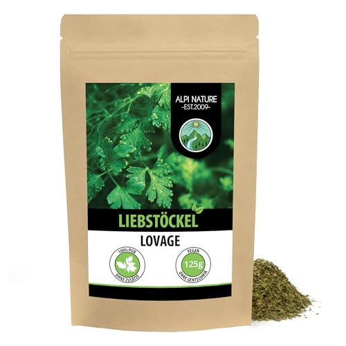 Liebstöckel 125g von Alpi Nature, Liebstöckel Gewürz, Liebstöckelblätter getrocknet, Liebstöckelgewürz von Alpi Nature