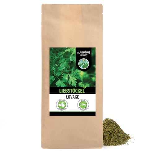 Liebstöckel 250g von Alpi Nature, Liebstöckel Gewürz, Liebstöckelblätter getrocknet, Liebstöckelgewürz von Alpi Nature