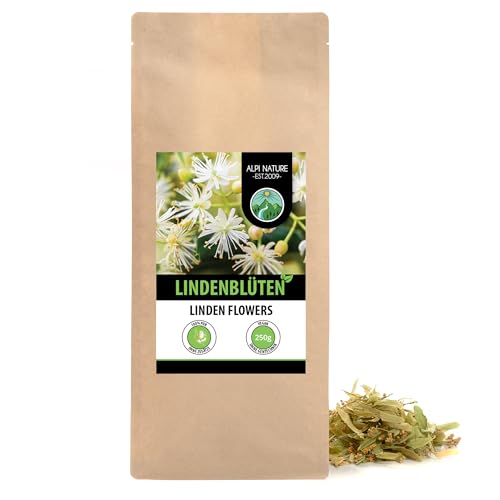 Lindenblüten Tee (250g), Lindenblüten getrocknet, Lindenblütentee 100% natürlich, ohne Zusätze von Alpi Nature