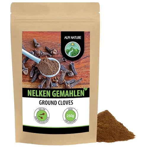 Nelken gemahlen 250g von Alpi Nature, Nelkenpulver gemahlen, Gewürznelken, gemahlene Nelken Pulver von Alpi Nature