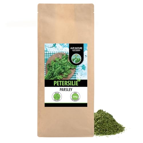 Petersilie getrocknet 500g von Alpi Nature, Petersilie gerebelt, Gewürz zum Kochen, Suppen, Saucen von Alpi Nature