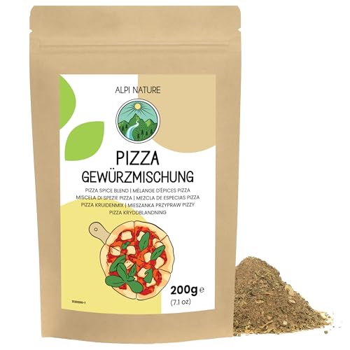Pizza Gewürz 200g von Alpi Nature, Pizza Gewürzmischung, italienische Gewürzmischung, italienische Gewürze, italienische Kräuter, Kräuter Gewürze für Pizza Sauce und italienische Spezialitäten Pizza Gewürz 200g von Alpi Nature, Pizza Gewürzmischung, italienische Gewürzmischung, italienische Gewürze, italienische Kräuter, Kräuter Gewürze für Pizza Sauce und italienische Spezialitäten von Alpi Nature