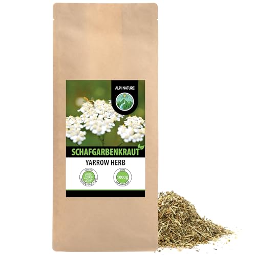 Schafgarbe Tee 1kg von Alpi Nature, Schafgarbenkraut getrocknet, Schafgarbentee, Tee lose von Alpi Nature