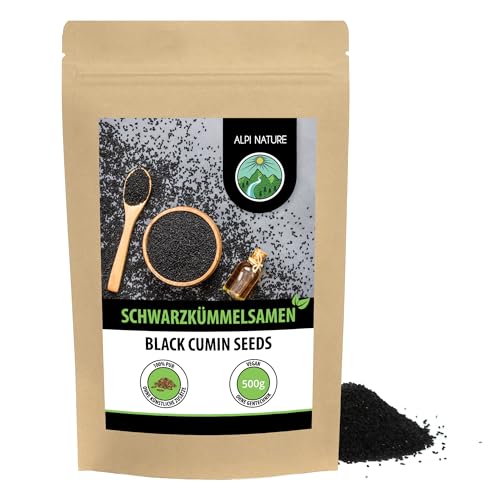 Schwarzkümmelsamen ganz 500g von Alpi Nature, Schwarzkümmel Samen ganz, ganze Schwarzkümmelsamen von Alpi Nature