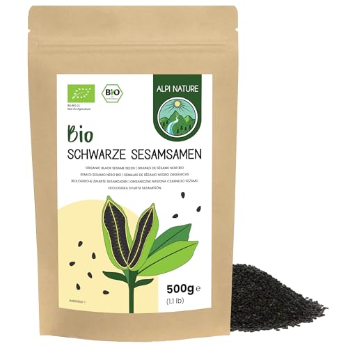 Sesamkörner Schwarz BIO 500g von Alpi Nature, bio Sesam schwarz, schwarzer Sesam, schwarzer Sesamkörner, Sesam Samen, Sesamsamen roh, von Natus aus vegan, glutenfrei Sesamkörner Schwarz BIO 500g von Alpi Nature, bio Sesam schwarz, schwarzer Sesam, schwarzer Sesamkörner, Sesam Samen, Sesamsamen roh, von Natus aus vegan, glutenfrei von Alpi Nature