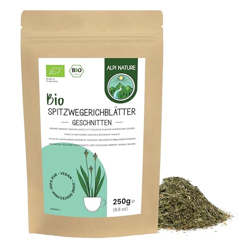 Spitzwegerich Tee BIO 250g von Alpi Nature, Spitzwegerich Blätter getrocknet, Wegerich Tee lose von Alpi Nature