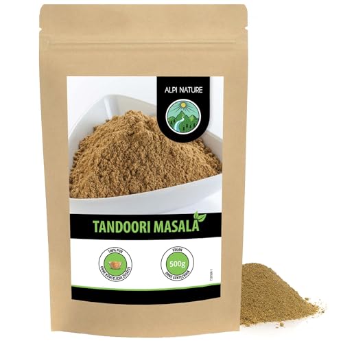 Tandoori Masala Gewürzmischung (500g), typisch indische Gewürzmischung, wiederverschließbare Verpackung von Alpi Nature