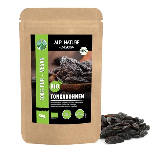 Tonkabohnen ganz BIO 50g von Alpi Nature, Tonka Bohnen ganz zum Kochen, Backen und für Desserts Tonkabohnen ganz BIO 50g von Alpi Nature, Tonka Bohnen ganz zum Kochen, Backen und für Desserts von Alpi Nature