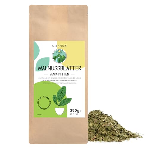 Walnussblättertee 250g von Alpi Nature, Walnussblätter geschnitten, Walnussblätter Tee lose von Alpi Nature