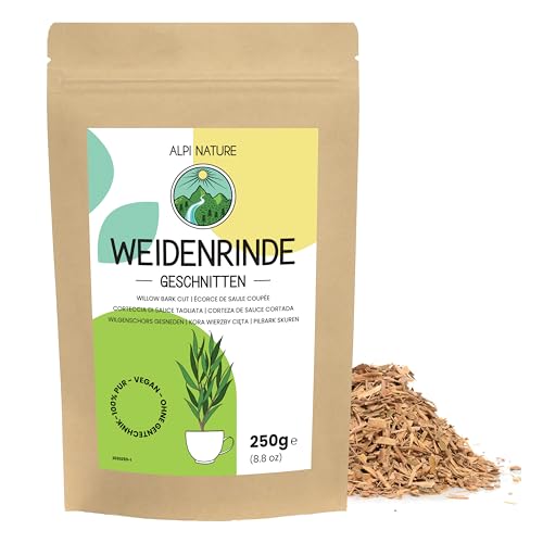 Weidenrinde geschnitten 250g von Alpi Nature, Weidenrindentee, Weidenrinden weiß, Weidenrinde Tee von Alpi Nature