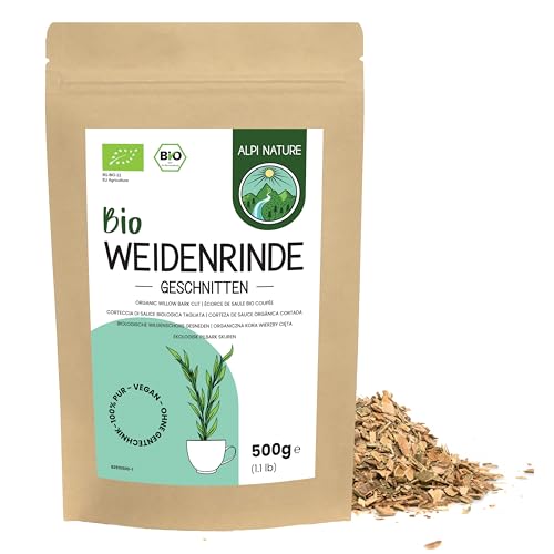 Weidenrinde geschnitten BIO 500g von Alpi Nature, Weidenrindentee bio, Kräutertee, Weidenrinde Tee von Alpi Nature