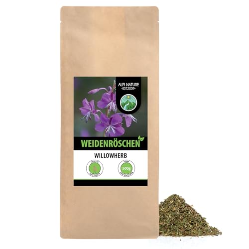 Weidenröschen Tee 500g von Alpi Nature, Weidenröschen getrocknet mit kleine Blüten, Weidenröschentee von Alpi Nature