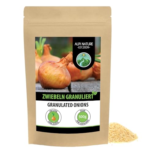 Zwiebelgranulat 500g von Alpi Nature, Zwiebel Granulat, Zwiebeln granuliert, Zwiebeln getrocknet von Alpi Nature