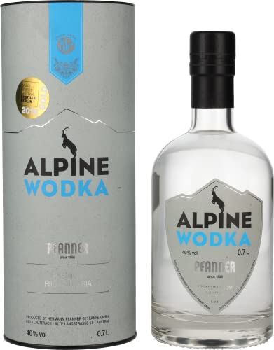 Alpine Pfanner Premium Vodka 40% Volume 0,7l in Geschenkbox Wodka von Alpine