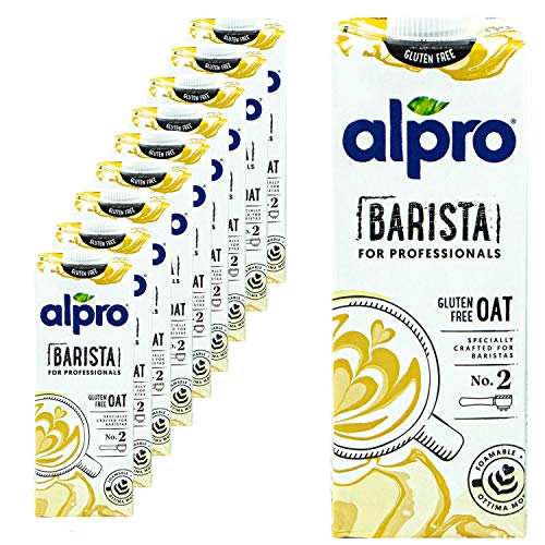 Alpro - 10er Pack Haferdrink Barista for Professionals 1 Liter - Oat Hafer Drink 100 % pflanzlich zum Aufschäumen für Kaffee, Shakes und Smoothies Alpro - 10er Pack Haferdrink Barista for Professionals 1 Liter - Oat Hafer Drink 100 % pflanzlich zum Aufschäumen für Kaffee, Shakes und Smoothies von Alpro