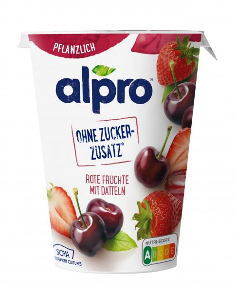 Alpro Soja-Joghurtalternative Rote Früchte mit Datteln ohne Zuckerzusatz von Alpro
