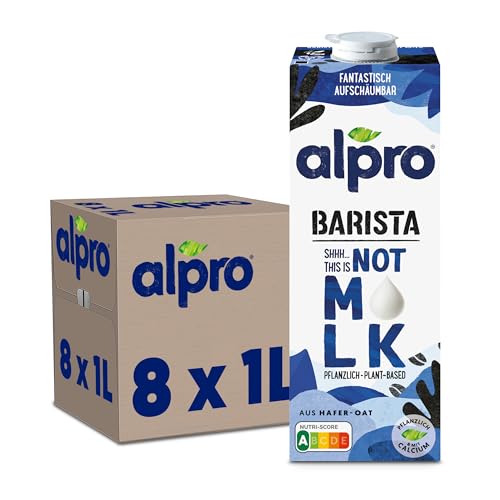Alpro This is Not Milk Barista – Zum Aufschäumen – Vegan und milchfrei – Von Natur aus laktosefrei – Reich an Ballaststoffen, Calcium und Vitaminen – 8 x 1 L – Haltbar Alpro This is Not Milk Barista – Zum Aufschäumen – Vegan und milchfrei – Von Natur aus laktosefrei – Reich an Ballaststoffen, Calcium und Vitaminen – 8 x 1 L – Haltbar von Alpro