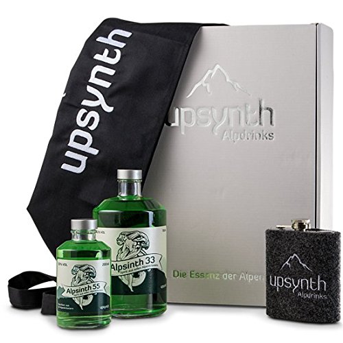 Geschenkbox Upsynth Spirit Flachmann von Alpsynth