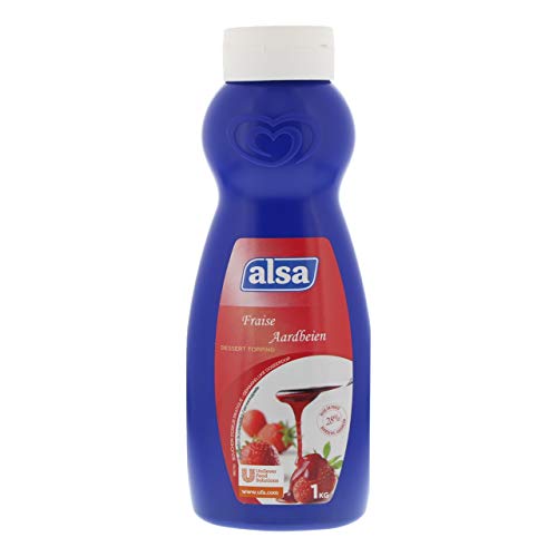 Alsa Erdbeerdessert mit Erdbeeren 28% - Flasche 1 Kilo von Alsa