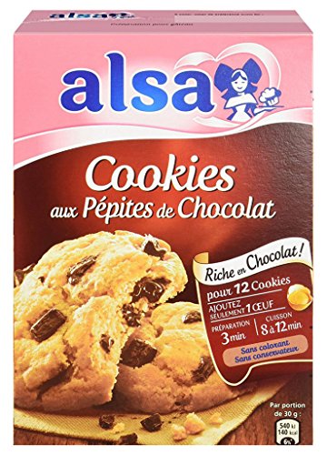 Alsa Préparation Cookies Pépites de Chocolat (lot de 2) von Alsa
