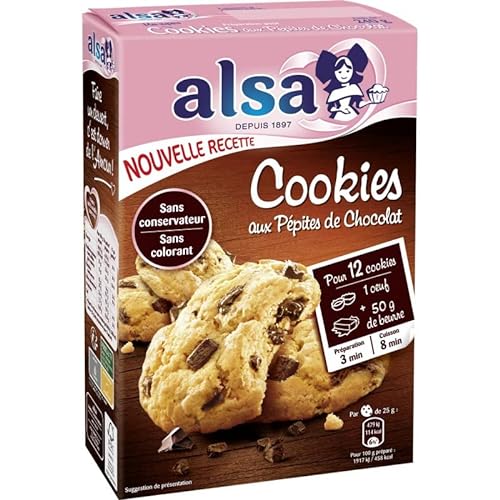 Alsa Préparation Cookies Pépites de Chocolat (lot de 4) von Alsa