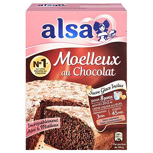 Alsa Préparation Gâteau Moelleux Chocolat (lot de 4) von Alsa