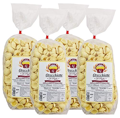 Frische Orecchiette Nudeln aus Italien 4x 500g - Original Orecchiette Pasta - trafila in bronzo - Handwerkliche Verarbeitung Frische Orecchiette Nudeln aus Italien 4x 500g - Original Orecchiette Pasta - trafila in bronzo - Handwerkliche Verarbeitung von Altapasta