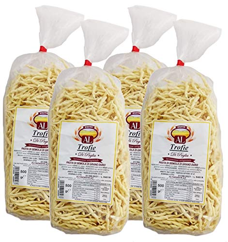 Frische Trofie Nudeln aus Italien 4 x 500g - trafila in bronzo - Trofiette Frische Trofie Nudeln aus Italien 4 x 500g - trafila in bronzo - Trofiette von Altapasta