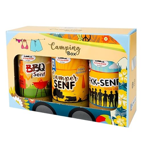 Altenburger Original Campingbox – drei originelle Senfsorten als Geschenk für Männer und Frauen von Altenburger Original