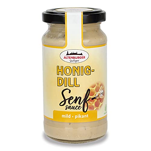 Altenburger Original Honig Dill Senfsauce, 200ml im Glas, aromatisch milde Sauce mit mittelscharfem Senf von Altenburger Original