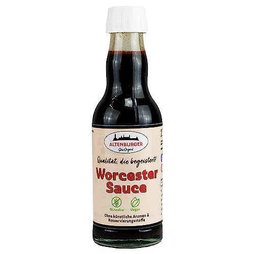 Altenburger Original Worcester Sauce, 200ml, Worcestershire Sauce glutenfrei, laktosefrei, vegan, ohne Zusatz von Aromen von Altenburger Original