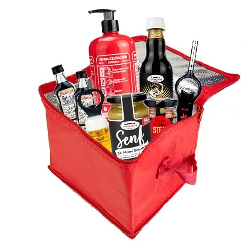 Grilltasche gefüllt mit Senf, Gewürzen, Schmutzlöscher Handseife Grilltasche gefüllt mit Senf, Gewürzen, Schmutzlöscher Handseife von Altenburger Original