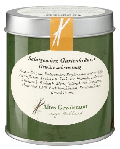 Altes Gewürzamt - Salatgewürz Gartenkräuter, Gewürzzubereitung Dose 90 g von Altes Gewürzamt Ingo Holland