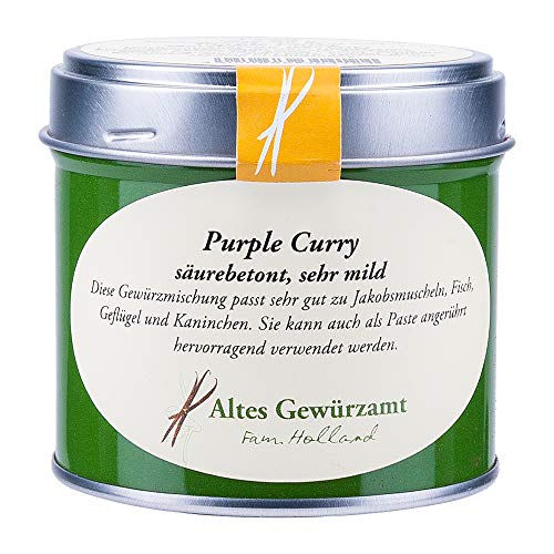 Altes Gewürzamt - Purple Curry, Gewürzmischung säurebetont, sehr mild Dose 85g von Altes Gewürzamt