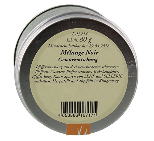 Altes Gewürzamt Pfeffer Melange Noir Gewürzmischung 80 Gramm - Ingo Holland Altes Gewürzamt Pfeffer Melange Noir Gewürzmischung 80 Gramm - Ingo Holland von Altes Gewürzamt Ingo Holland
