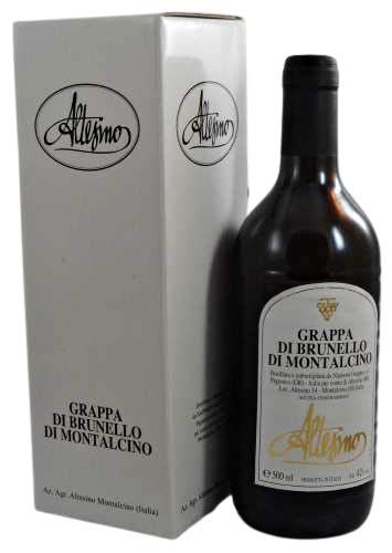 Grappa di Brunello di Montalcino in Geschenkverpackung von Altesino, herrlicher Grappa aus derToskana von Altesino